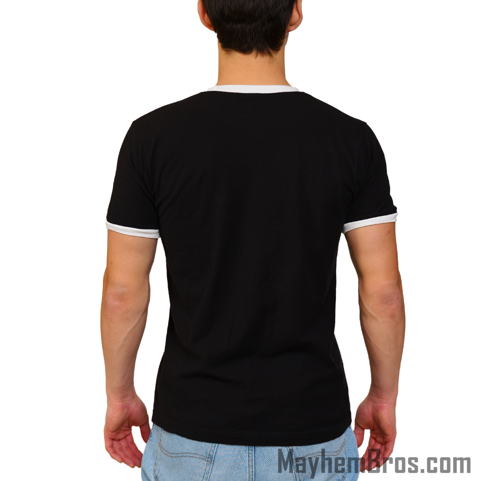 Mayhem Bros Ringer T-Shirt - Image 2
