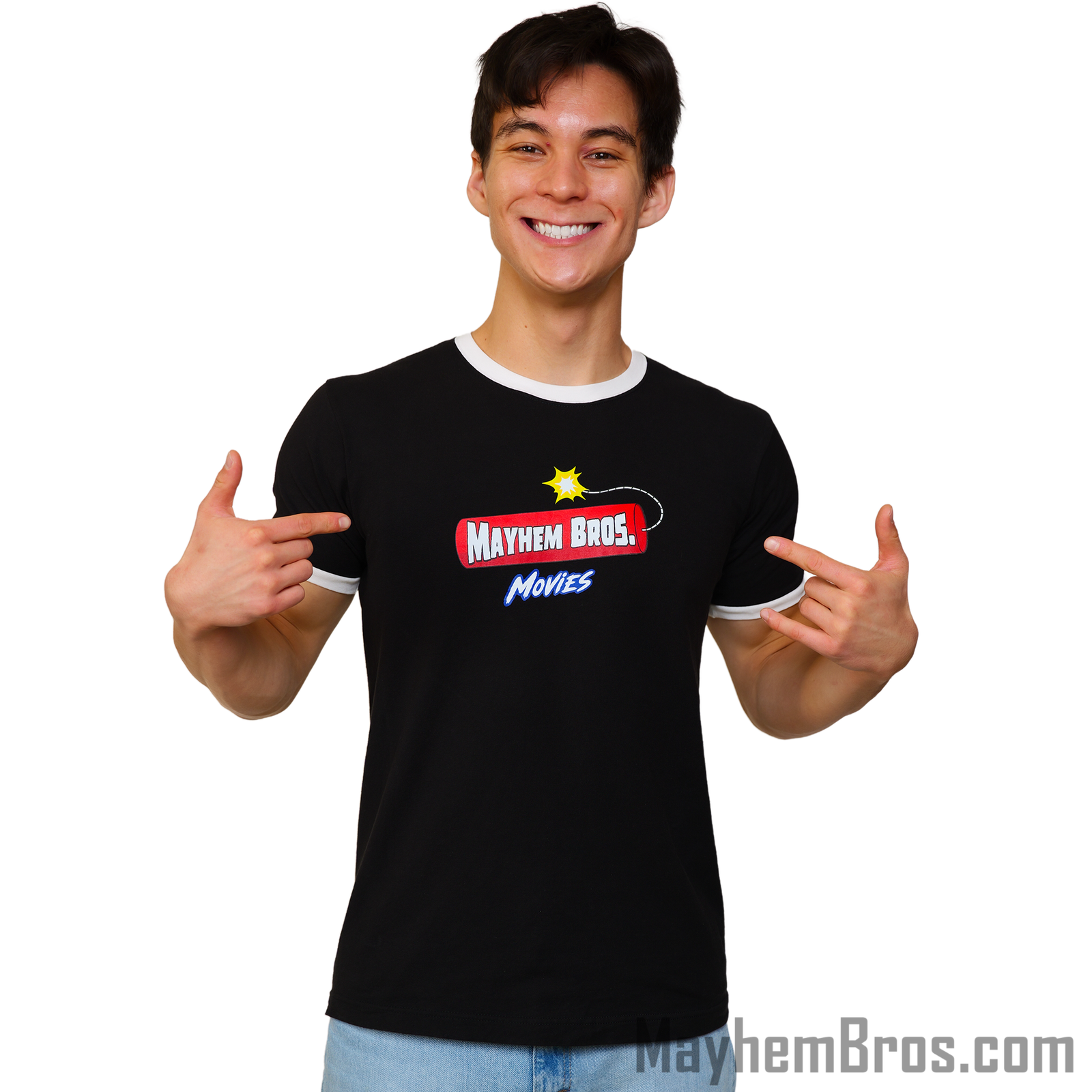 Mayhem Bros Ringer T-Shirt - Image 5